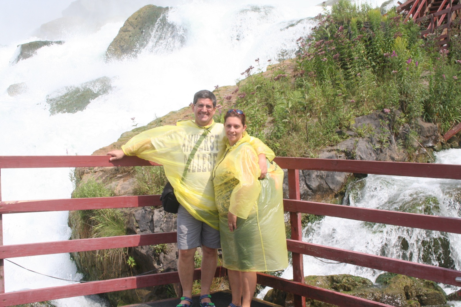 Leigh and his wife at Niagara Falls